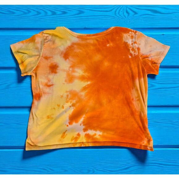 Women's Journey Tour '81 Don't Stop Believing Tie Dyed Cropped Tee XL - Picture 3 of 3